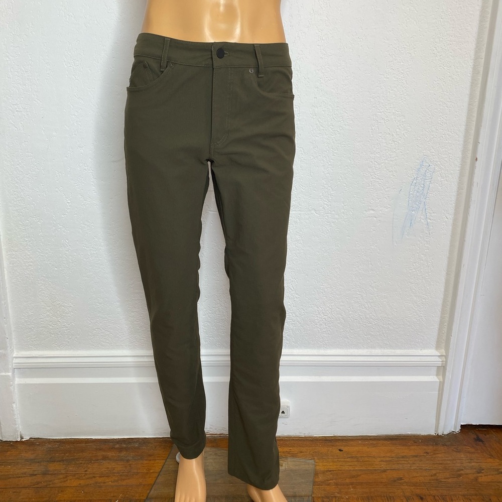 OUTLIER Bomb Dungarees Tech Pant Denim Slim Bombtwill Men’s 32X31.5 Dark Olive